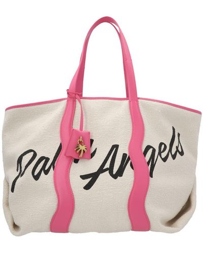 Palm Angels Printed Cabas Tote Bag - Pink