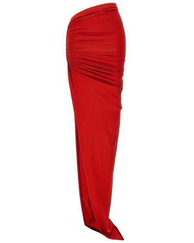 Rick Owens Edfu Skirts - Red
