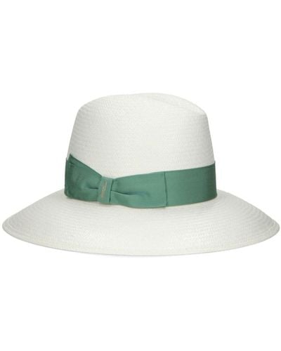 Borsalino Claudette Straw Panama Hat - Green