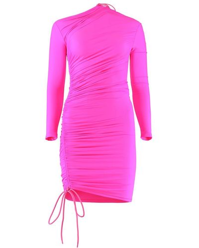 Balenciaga Jersey Mini Dress - Pink