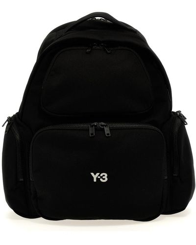 Y-3 Utility Backpacks - Black