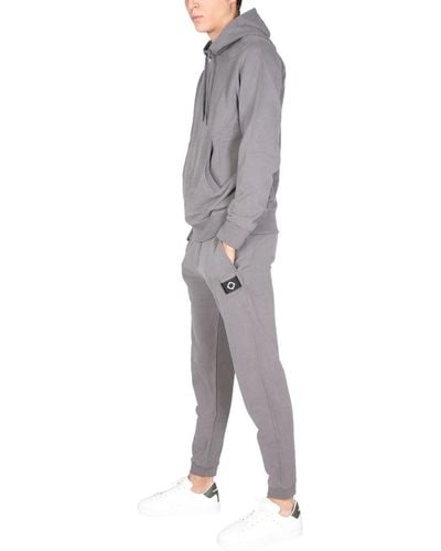 Ma Strum JOGGING Pants With Iconic Label - Gray