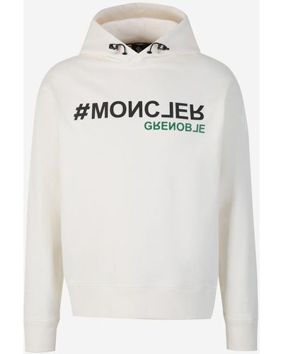 3 MONCLER GRENOBLE Signature Printed Hoodie - White