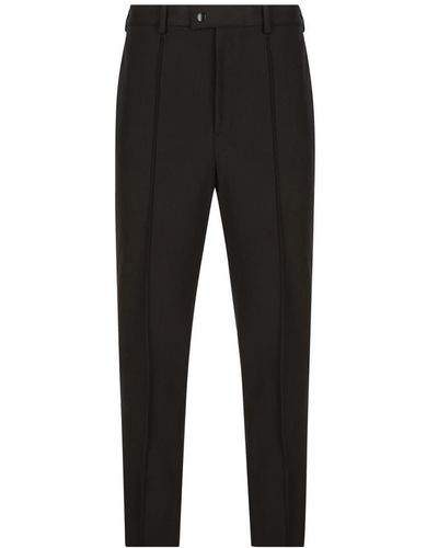 Prada Slit-detailed Tailored Trousers - Black