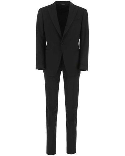 Tom Ford Stretch Wool Suit - Black