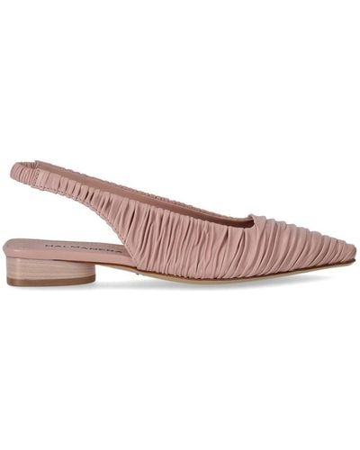Halmanera Fold Powder Pink Ballet Flat Shoe