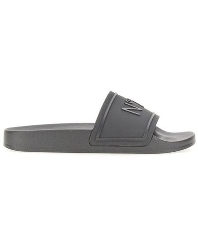 N°21 Rubber Slide With Logo - Gray