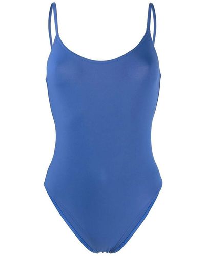 Eres Low-back One-piece Swimsuit - Blue
