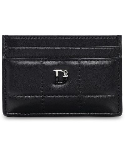 DSquared² D2 Leather Card Holder - Black