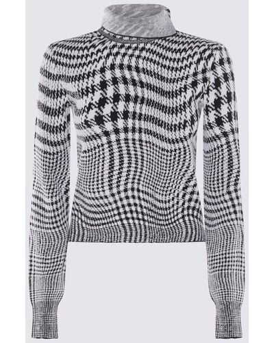 Burberry And Wool Blend Sweater - Grey
