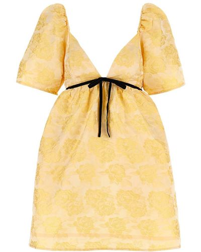 Ganni 'Botanical' Dress - Yellow