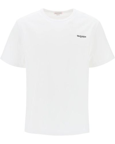 Alexander McQueen Reflected Logo T-Shirt - White