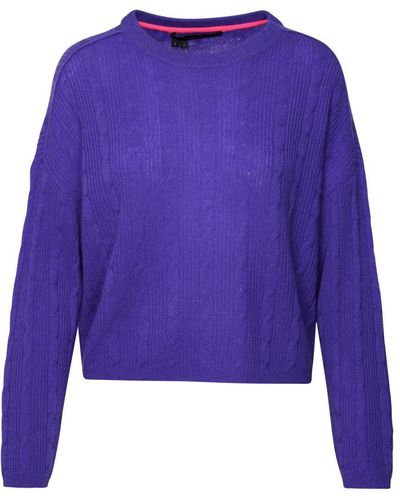 360cashmere 'amelie' Purple Cashmere Sweater - Blue