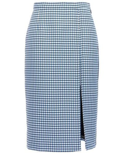 Marni Check Longuette Skirt Skirts - Blue