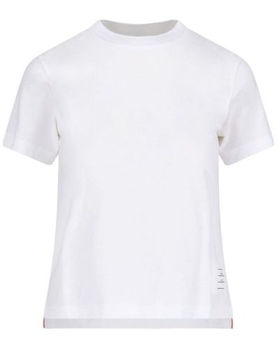 Thom Browne Tricolour Back Detail T-shirt - White