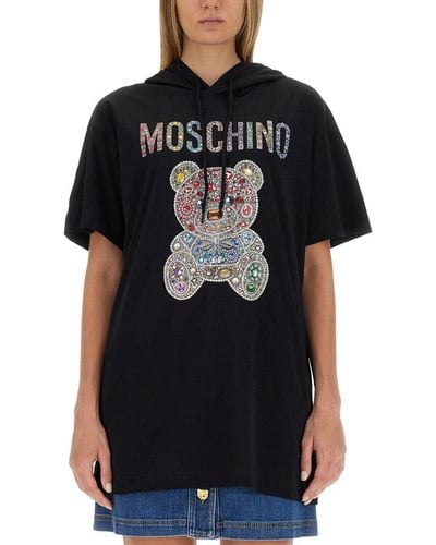 Moschino Teddy Logo Dress - Black