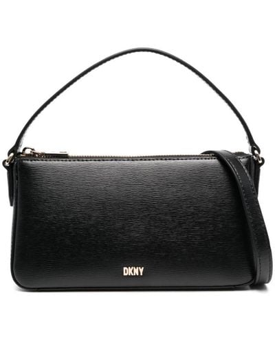 DKNY Bryant Leather Crossbody Bag - Black