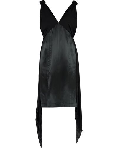 Bottega Veneta Silk Midi-dress - Black