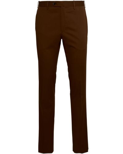 PT01 Brown Cotton Trousers