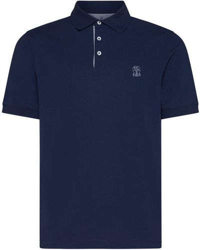 Brunello Cucinelli T-shirts And Polos - Blue