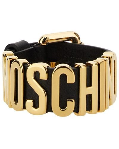 Moschino Logo Bracelet - Black