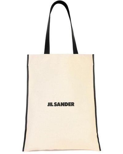 Jil Sander Canvas Shopping Bag - Natural