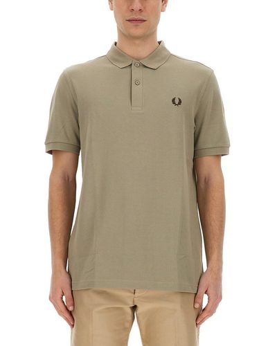 Fred Perry Polo With Logo - Green