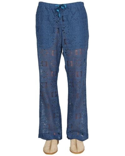 Needles Knit Trousers - Blue