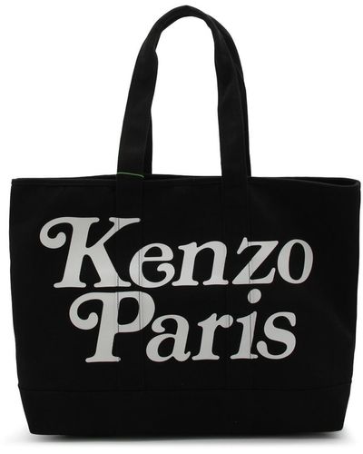 KENZO And Canvas Tote Bag - Black