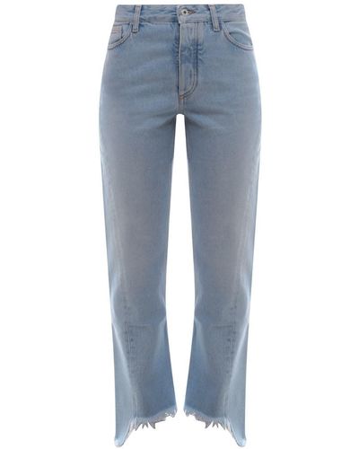 Off-White c/o Virgil Abloh 'corporate' Straight Jeans - Blue
