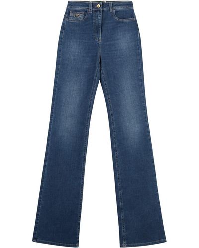 Elisabetta Franchi High-Rise Flared Jeans - Blue
