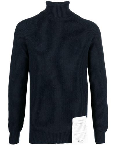Ballantyne Cashmere Roll-neck Sweater - Blue