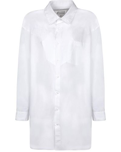 Maison Margiela Handle Stitching Dress Shirt - White