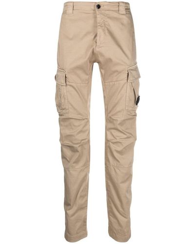 C.P. Company Lens-detail Cargo Trousers - Natural
