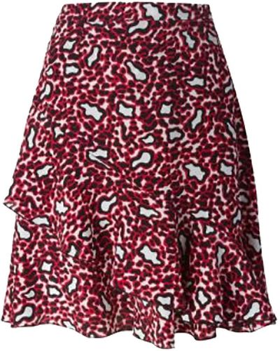 Stella McCartney Leopard Skirt Red