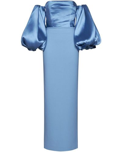 Solace London Carmen Maxi Dress - Blue