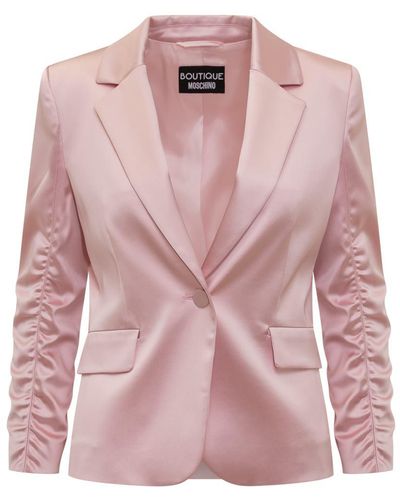 Boutique Moschino Cropped Blazer - Pink