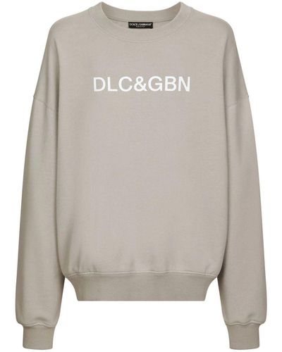 Dolce & Gabbana Logo Print Sweatshirt - Grey