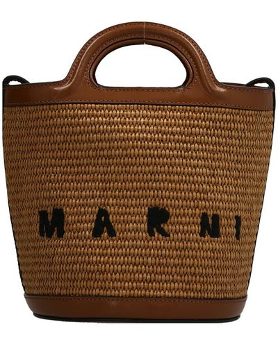 Marni Tropicalia Mini Crossbody Bag - Brown