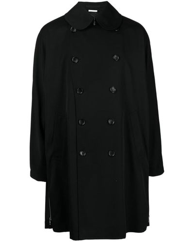 Homme by Michele Rossi + Wool Coat - Black