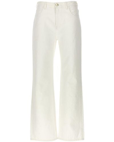 Chloé Flare Leg Jeans - White