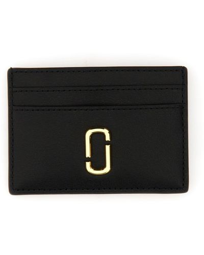 Marc Jacobs Card Holder With Logo - Black