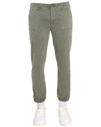 PAIGE Pants With Logo Patch - Green