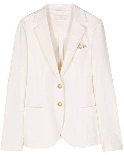 Circolo 1901 Basic Single-Breasted Blazer - White