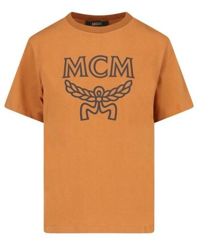 MCM Logo T-shirt - Orange