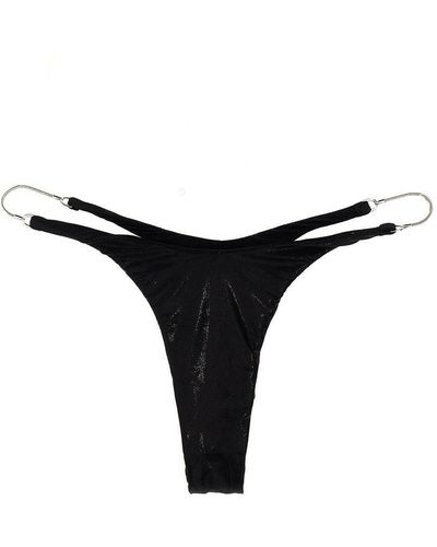 Mugler Star Bikini Bottoms Beachwear - Black