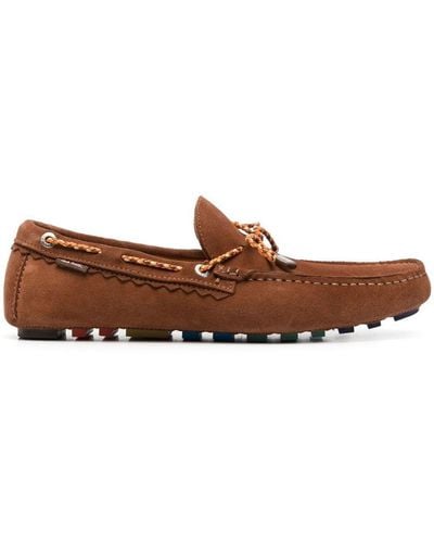 PS by Paul Smith Suede Leather Loafers - Brown