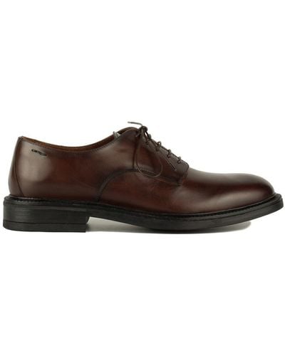 Alexander Hotto Smooth Leather Lace-Up Tobacco - Brown