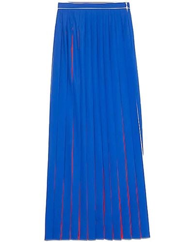 Tommy Hilfiger Thc Multi Pleated Skirt - Blue