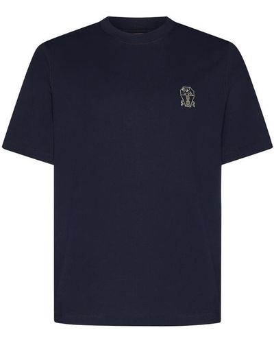 Brunello Cucinelli T-shirts And Polos - Blue